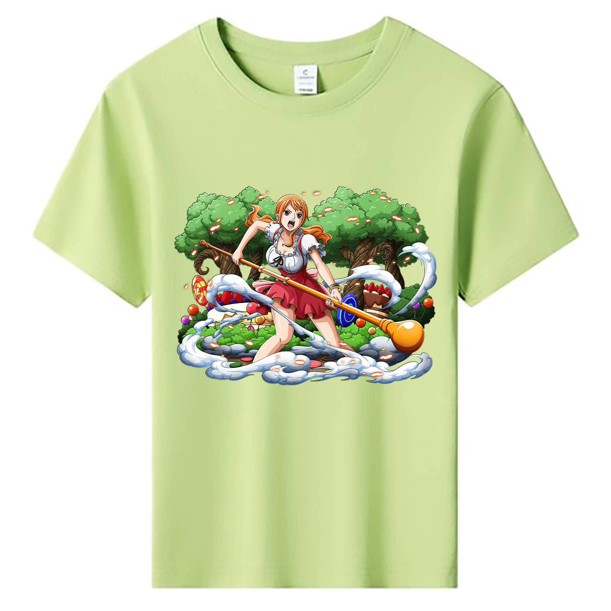 ワンピース ナミ ONE PIECE Nami 綿100％キッズTシャツ（フロントプリント）